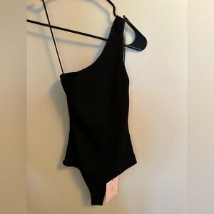 Hello Molly - Black One-Shoulder Bodysuit